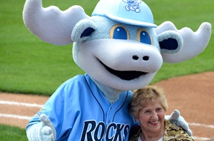 Anne Canosa at Blue Rocks game